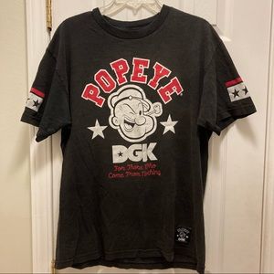 Popeye DGK t shirt men’s large